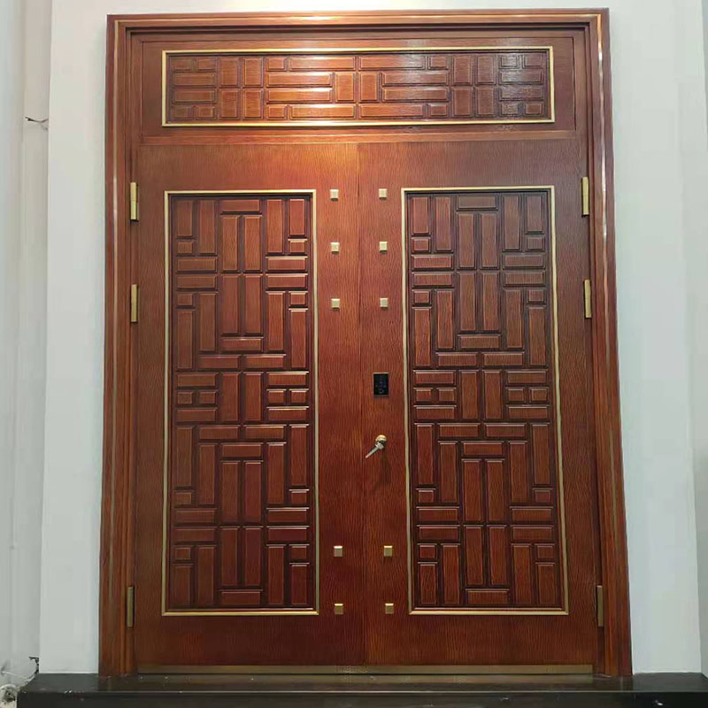 Customized fine carving hot rolling embossed door